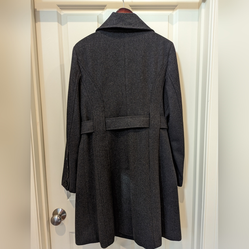 Guess Charcoal Gray Peacoat L - Picture 11 of 12